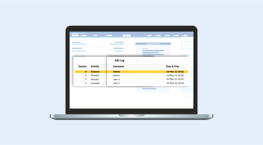 The All-New Edit Log Feature in TallyPrime