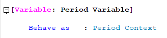 Variable behaviors 